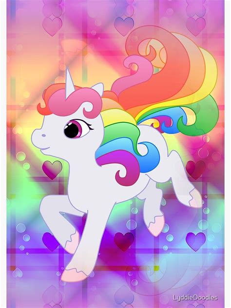 Cute Baby Rainbow Unicorn Spiral Notebook By Lyddiedoodles Redbubble