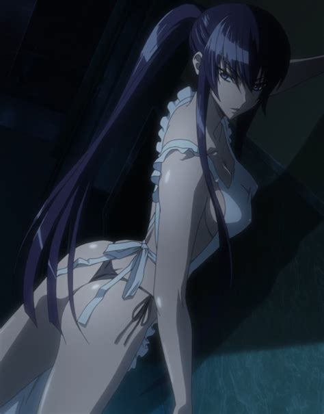 Busujima Saeko Highschool Of The Dead Highres Screencap 1girl Ad Apron Ass Bikini