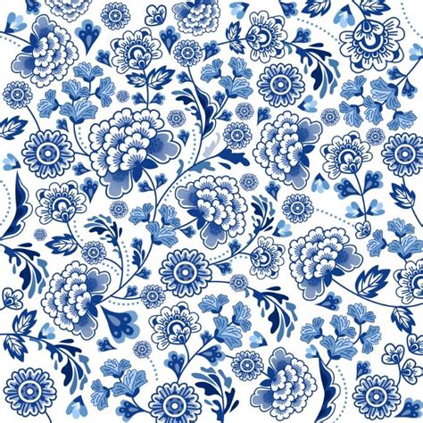 Porcelain Chinese Pattern Blue Chinese Patterns Chinese Prints