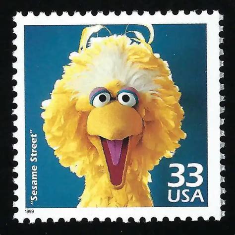 Big Bird Jim Henson Muppets Sesame Street 50th Anniversary Pbs Tv Us