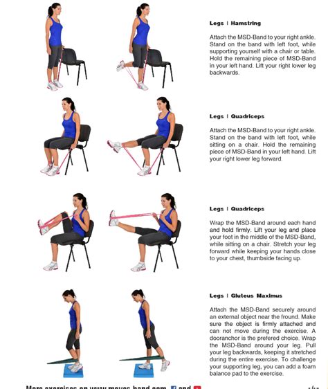 Resistance Band Legs Workout Simple Workout Routine Leg Workout With