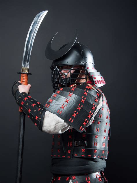 japanese samurai leather warrior armor o yoroy historical etsy