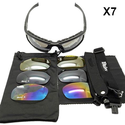 Outdoor 4 Lens Kit Military Tactical Glasses Activity Goggles Protection Military X7 Glasses