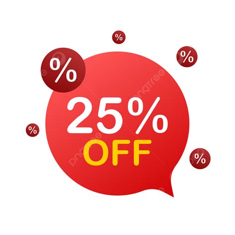 25 Percent Off Vector Hd Images 25 Percent Off Sale Discount Banner