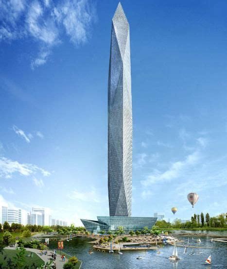 Infinity Tower South Corea Mirror Effect Invisible Tower Architecture
