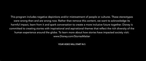 Disney Plus Disclaimer Now Acknowledges Harmful Impact Of Racist