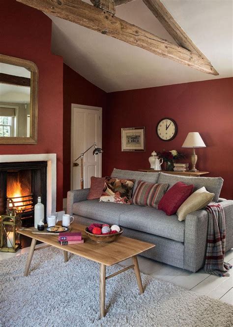 Country Homes On Twitter Living Room Red Burgundy