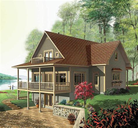 Plan 21126dr Dream Design Country Style House Plans Lake House