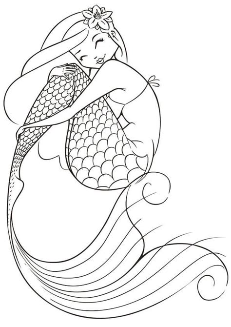 Gambar Mermaid Coloring Page Detailed Pages Creativemove Free Mermaids Di Rebanas Rebanas