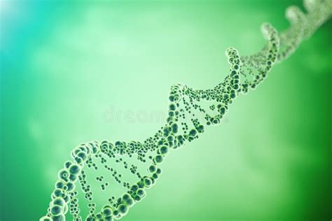 Molecola Del Dna Struttura Primo Piano Del Genoma Umano Di Concetto