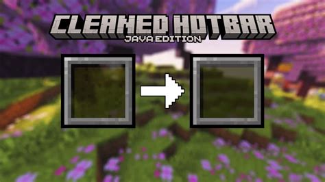 Cleaned Hotbar Minecraft Texture Pack