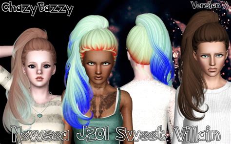 Newsea`s J201 Sweet Villain Hairstyle Retextured By Chazy Bazzy Sims