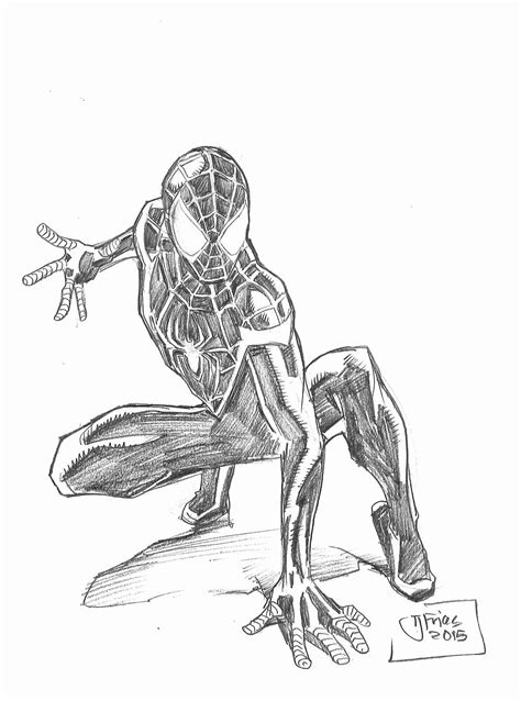 Incredible Miles Morales Spider Man Coloring Page Ideas