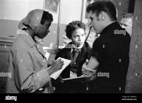 Elvis Presley Speaking With Young Reporters At The Fox Theater In