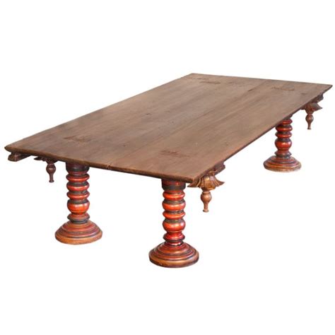 South Indian Daybed Or Coffee Table With Painted Legs Painted Coffee