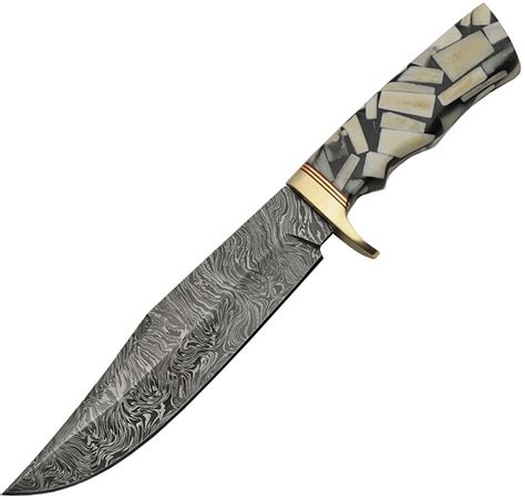 Dm1197 Damascus Steel Bowie Knife