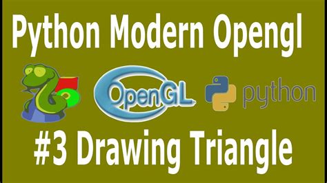 Python Opengl Pyopengl Drawing Triangle 3 Youtube