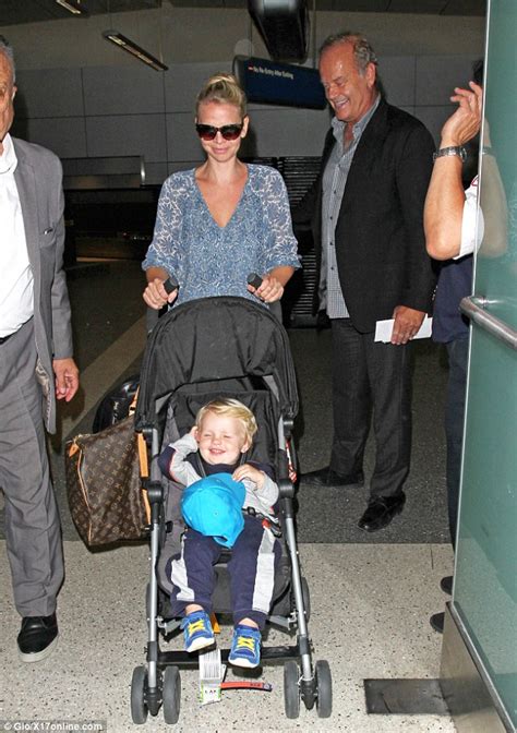 Kelsey Grammer And His Pregnant Wife Kayte Arrive In La After Trip To