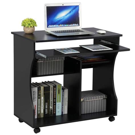 Yaheetech Movable Computer Desk Table Study Workstation With Sliding