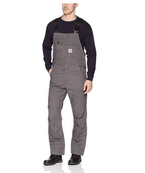 Carhartt Mens Rugged Flex Relaxed Fit Canvas Bib Overall Classic