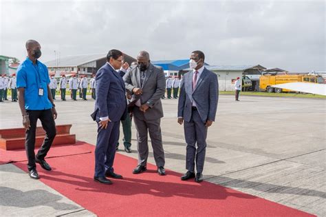 His Excellency Chandrikapersad Santokhi, President of Suriname today