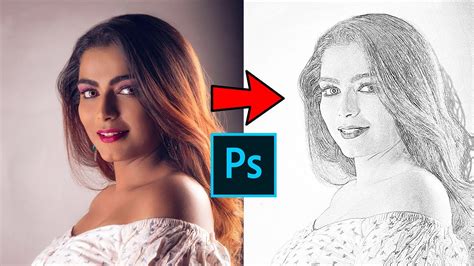 How To Convert Photo Into Pencil Sketch Using Photoshop My Xxx Hot Girl