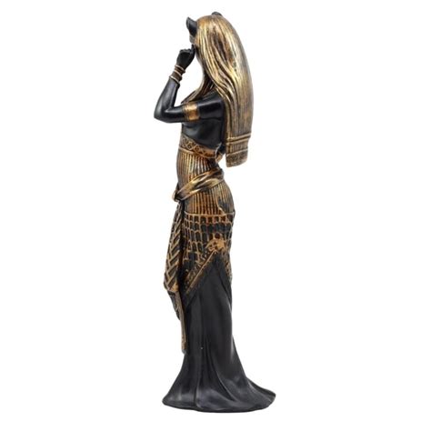 World Menagerie Natacha Egyptian Goddess Bastet Cat In Sensual Human Form Figurine Wayfair