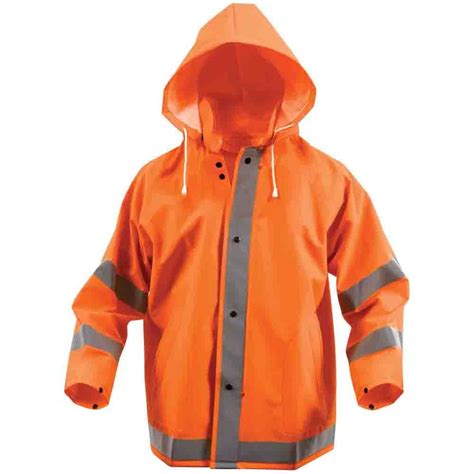 Mens Safety Reflective Rain Jacket Camouflageca