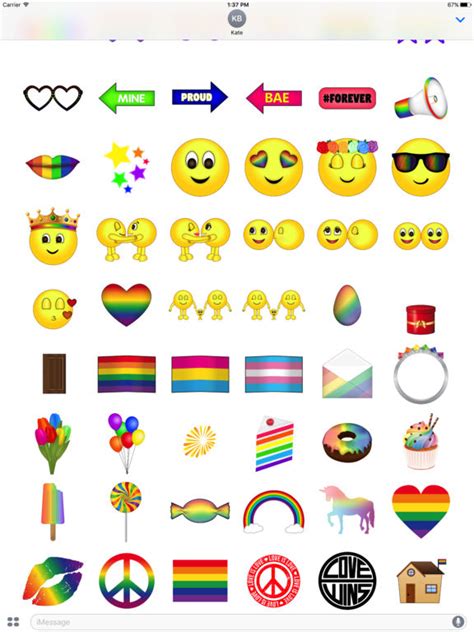 App Shopper Rainbow Pack Gay And Lesbian Emojis Gay Flags Emoji Stickers