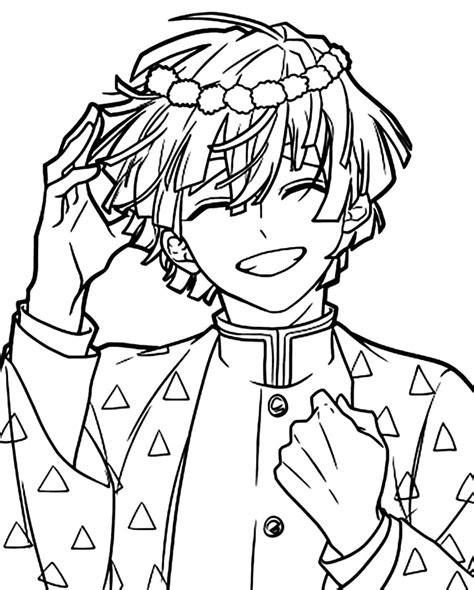 Zenitsu Coloring Coloring Pages