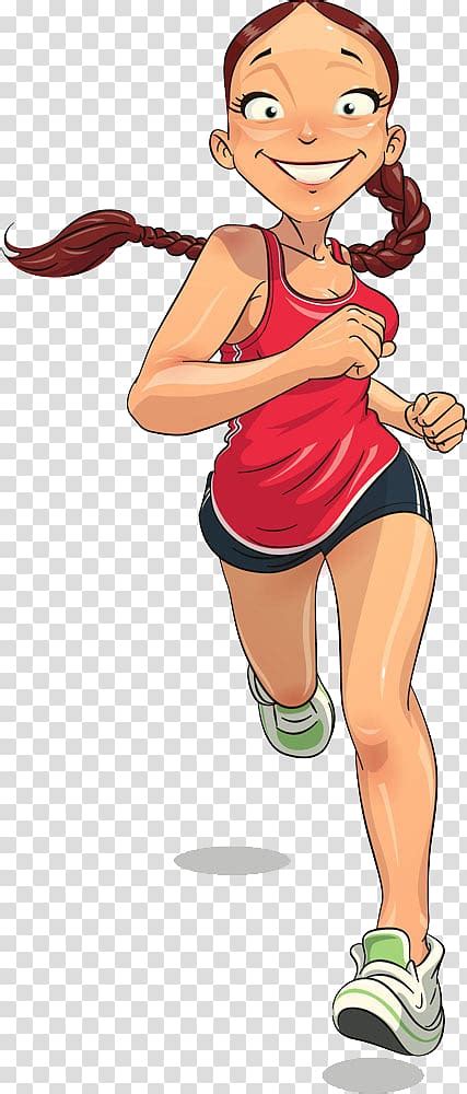 Free Download Woman Jogging Illustration Running Cartoon Sport