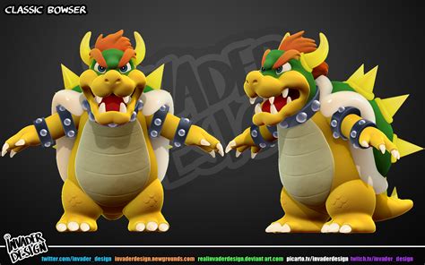 Classic Bowser By Invaderdesign On Newgrounds