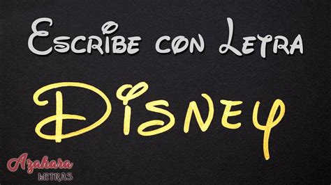 Cómo Escribir La Letra Disney Alfabetos Completos Youtube