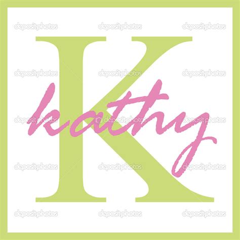 Kathy Name Monogram — Stock Photo © Stayceeo 12200864
