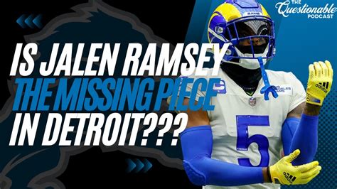 Should The Lions Go All In On Jalen Ramsey Youtube