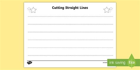 Cutting Straight Lines Worksheet Worksheet Teacher Made