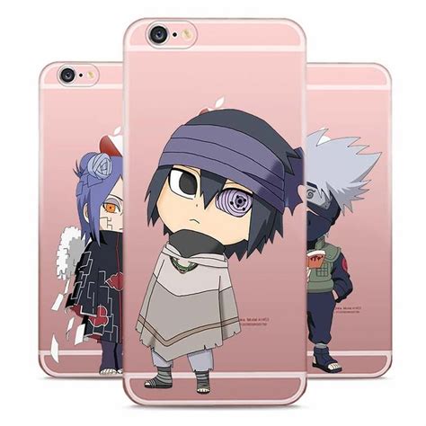 Cartoon Anime Sasuke Naruto Style Clear Soft Tpu Phone Cases Apple