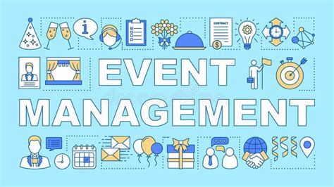 Event Management Word Concepts Banner Scheduling And Organization