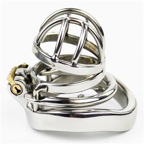 New Stainless Steel Male Chastity Devices Latest Design Metal Chastity