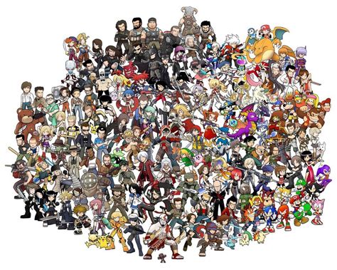 Famous Video Game Characters In One Picture Video Games Pinterest