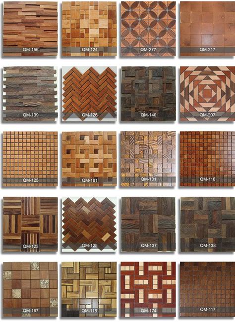 Different Types Of Wood Flooring Samples In Various Sizes And Colors