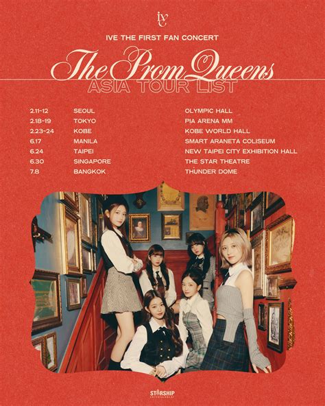 Ive The Prom Queens First Fan Concert Asia Tour Livestream And Ticket Details Kpopmap K