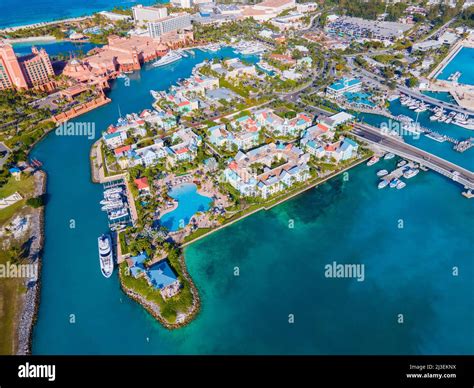 Harborside Villas Aerial View And Paradise Island At Nassau Harbour