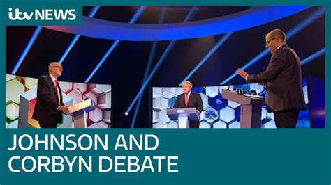 Johnson And Corbyn Clash On Brexit In Tv Head To Head Election Debate Itv News Youtube