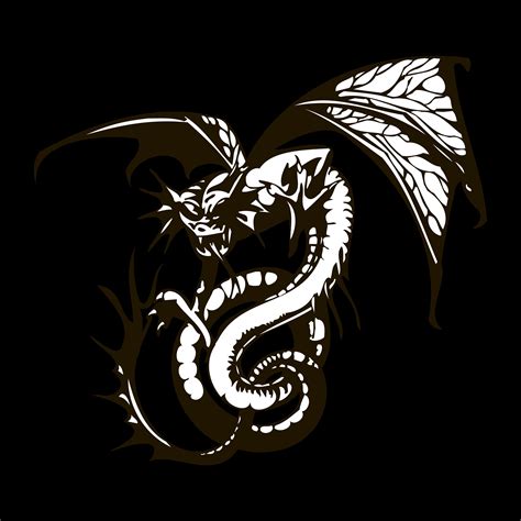 Dragon Svg Dragon Png Cut Dragon Dxf Tattoo Dxf Bundle Etsy