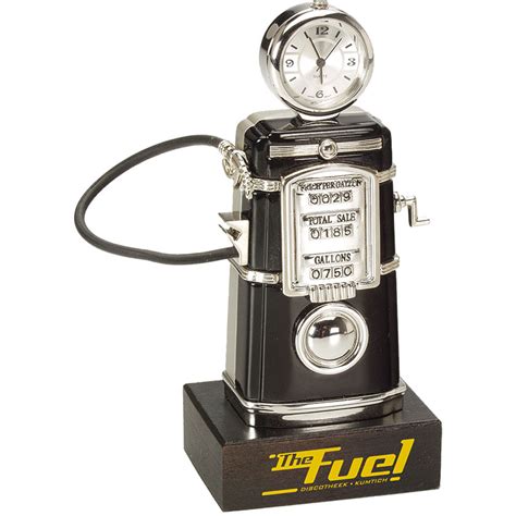 Customized Die Cast Fuel Pump Clock Promotional Die Cast Fuel Pump