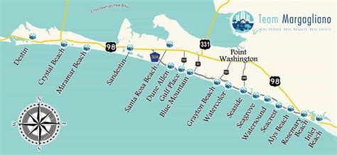 Map Of 30a Beach Towns World Map