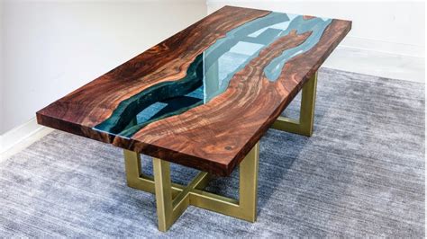 Live Edge River Table Woodworking How To Youtube