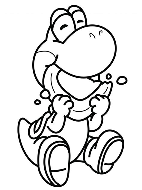 Insist on using crayons over watercolor, as the latter may be difficult to handle. Coloriage Yoshi mange en couleur dessin gratuit à imprimer