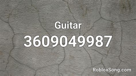 Guitar Roblox Id Roblox Music Codes